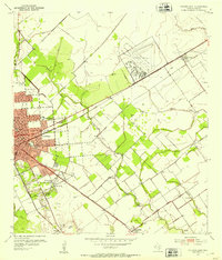 preview thumbnail of historical topo map of Victoria County, TX in 1952