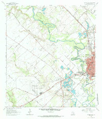 Download a high-resolution, GPS-compatible USGS topo map for Victoria West, TX (1984 edition)