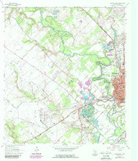 Download a high-resolution, GPS-compatible USGS topo map for Victoria West, TX (1987 edition)