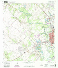 Download a high-resolution, GPS-compatible USGS topo map for Victoria West, TX (1987 edition)