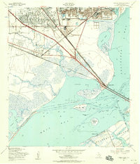 Download a high-resolution, GPS-compatible USGS topo map for Virginia Point, TX (1956 edition)