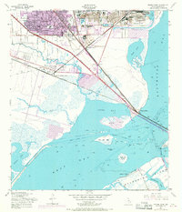 preview thumbnail of historical topo map of Galveston County, TX in 1954