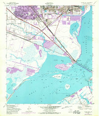 Download a high-resolution, GPS-compatible USGS topo map for Virginia Point, TX (1977 edition)