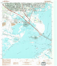 Download a high-resolution, GPS-compatible USGS topo map for Virginia Point, TX (1994 edition)