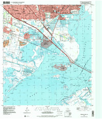 preview thumbnail of historical topo map of Galveston County, TX in 1995