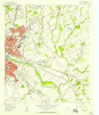 Download a high-resolution, GPS-compatible USGS topo map for Waco East, TX (1958 edition)