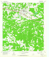1962 Map of Waskom, TX, 1964 Print