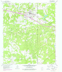 1962 Map of Waskom, TX, 1978 Print