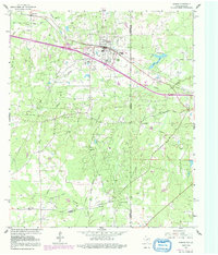 Download a high-resolution, GPS-compatible USGS topo map for Waskom, TX (1992 edition)