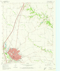 Download a high-resolution, GPS-compatible USGS topo map for Waxahachie, TX (1973 edition)
