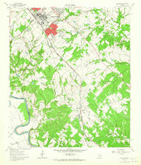 preview thumbnail of historical topo map of Brazos County, TX in 1961