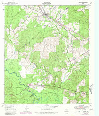 1951 Map of Wells, 1980 Print