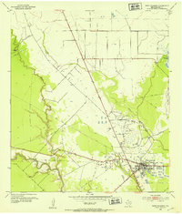 Download a high-resolution, GPS-compatible USGS topo map for West Columbia, TX (1952 edition)