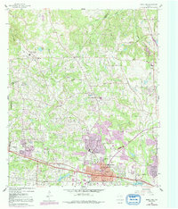 Download a high-resolution, GPS-compatible USGS topo map for White Oak, TX (1992 edition)