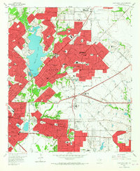 Download a high-resolution, GPS-compatible USGS topo map for White Rock Lake, TX (1967 edition)