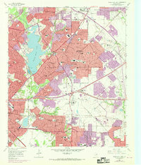 preview thumbnail of historical topo map of Dallas County, TX in 1957