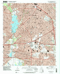 preview thumbnail of historical topo map of Dallas County, TX in 1995