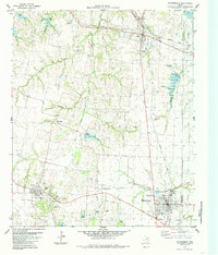 Download a high-resolution, GPS-compatible USGS topo map for Whitewright, TX (1985 edition)