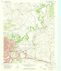 preview thumbnail of historical topo map of Wichita County, TX in 1972