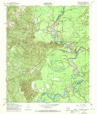 preview thumbnail of historical topo map of Newton County, TX in 1954