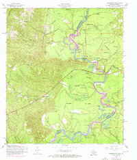 preview thumbnail of historical topo map of Newton County, TX in 1954