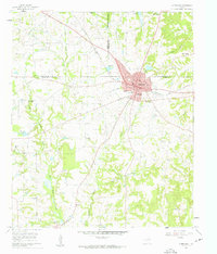 1960 Map of Winnsboro, 1962 Print