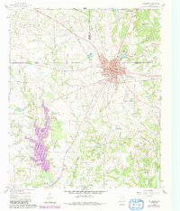 1960 Map of Winnsboro, 1991 Print