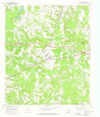 1966 Map of Winona, TX, 1975 Print
