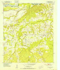Download a high-resolution, GPS-compatible USGS topo map for Woodland, TX (1952 edition)
