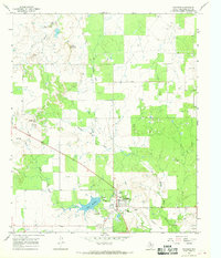 Download a high-resolution, GPS-compatible USGS topo map for Woodson, TX (1968 edition)