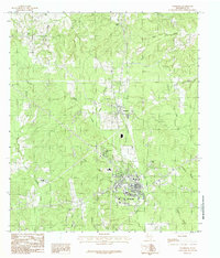 Download a high-resolution, GPS-compatible USGS topo map for Woodville, TX (1984 edition)