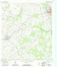 Download a high-resolution, GPS-compatible USGS topo map for Yorktown West, TX (1987 edition)