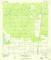 Download a high-resolution, GPS-compatible USGS topo map for Yturria, TX (1958 edition)