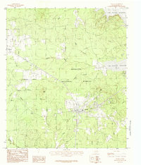 1984 Map of Zavalla, TX