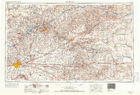 1954 Map of Amarillo, 1966 Print