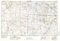 1954 Map of Brownfield, 1975 Print