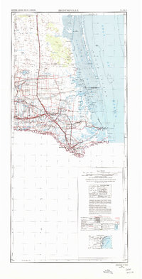 1956 Map of Brownsville, 1980 Print