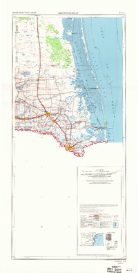 1956 Map of Brownsville, 1969 Print