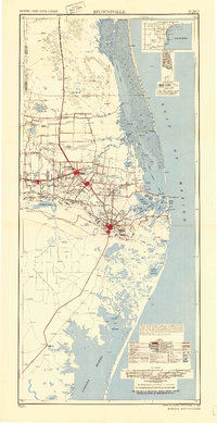1953 Map of Brownsville