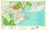 1956 Map of Houston, 1963 Print