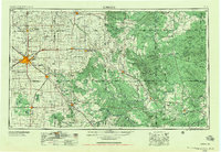 1954 Map of Lubbock, 1958 Print