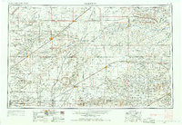 1954 Map of Perryton, 1966 Print