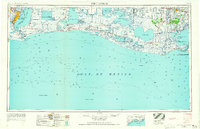 1956 Map of Abbeville, LA, 1965 Print