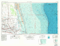 1956 Map of Port Isabel, 1983 Print