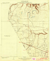 preview thumbnail of historical topo map of Galveston County, TX in 1932