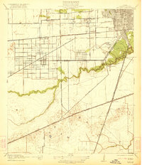 preview thumbnail of historical topo map of Bellaire, TX in 1921