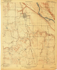 preview thumbnail of historical topo map of Burkburnett, TX in 1918