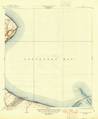 preview thumbnail of historical topo map of Chambers County, TX in 1932