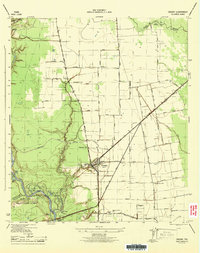 preview thumbnail of historical topo map of Crosby, TX in 1944