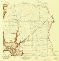 1919 Map of Crosby, 1945 Print